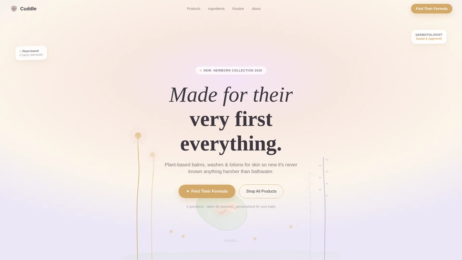 Body Care & Bath Brand Professional Website Template