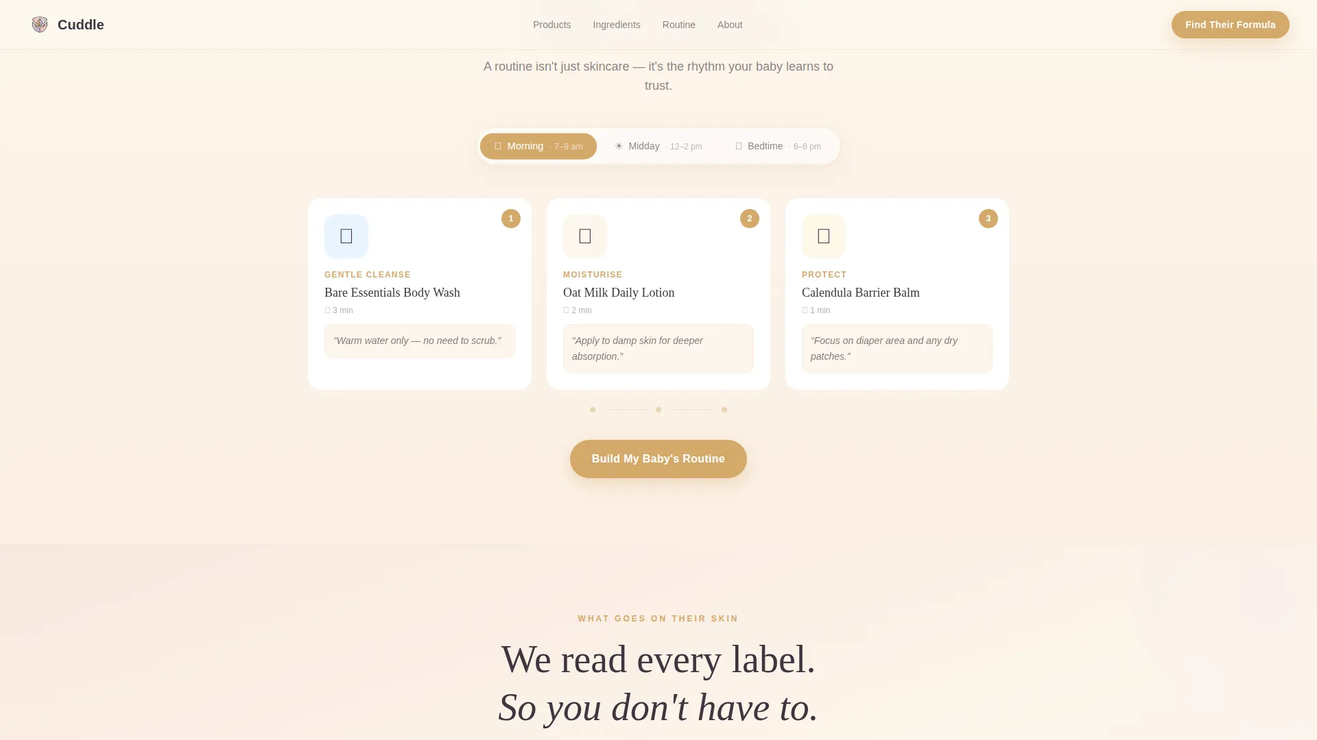 Body Care & Bath Brand Professional Website Template