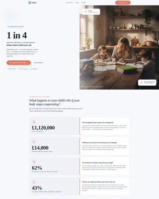 Single Parent Critical Illness Insurance Landing Page