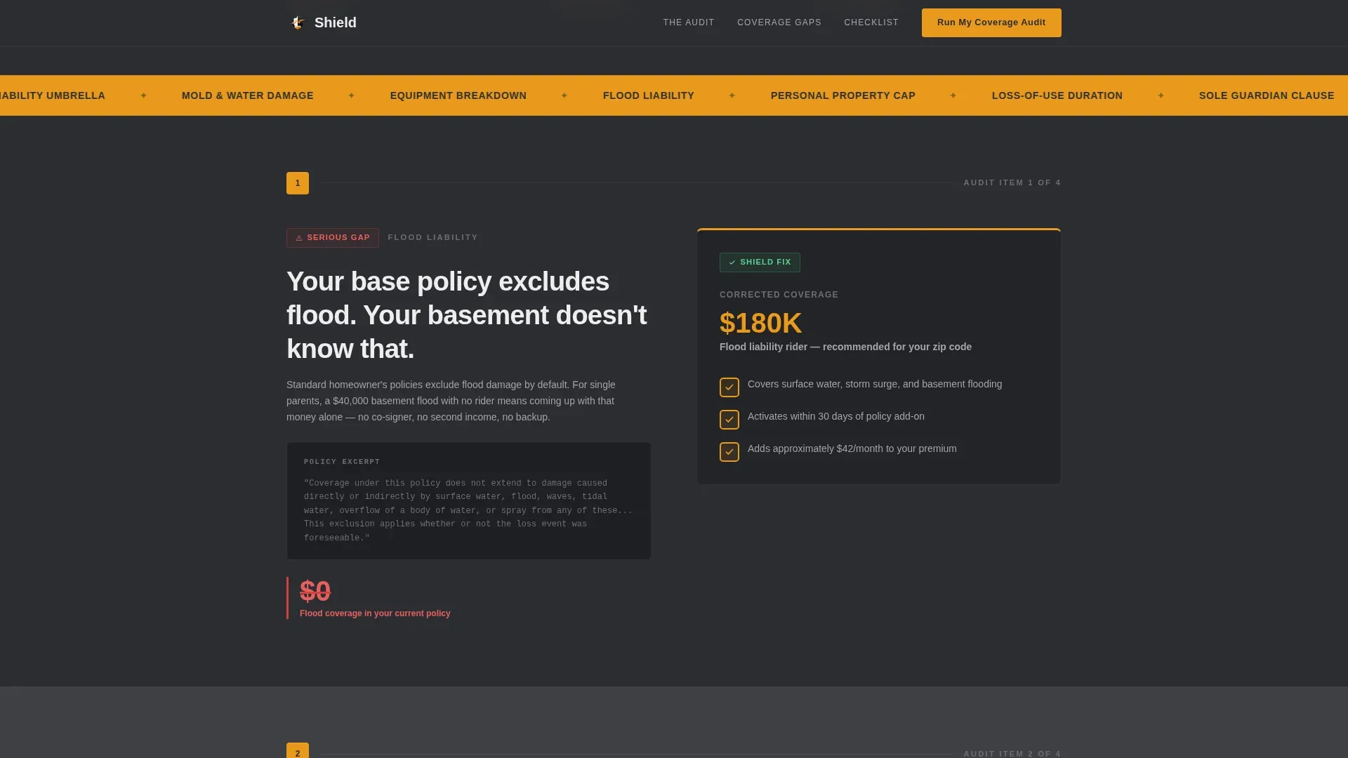 Single Parent Insurance Professional Website Template