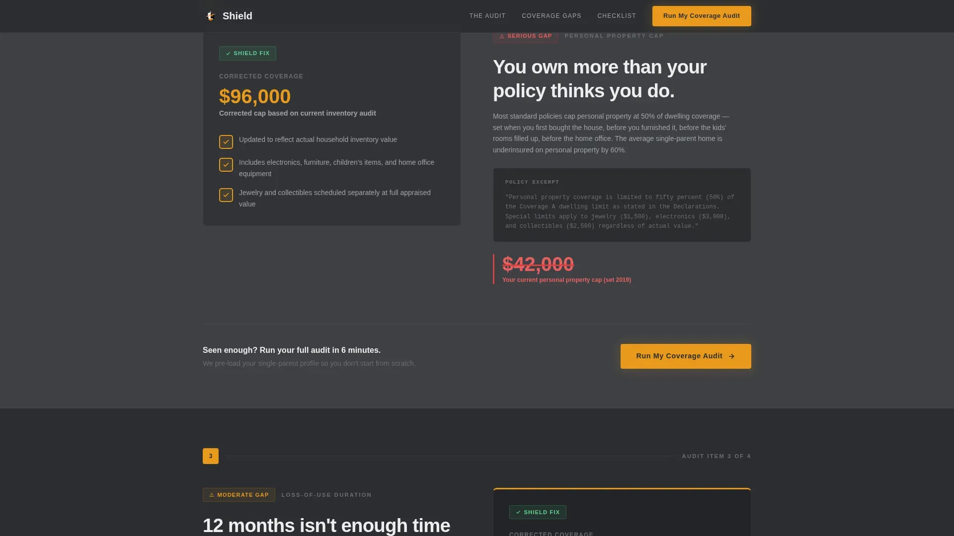 Single Parent Insurance Professional Website Template