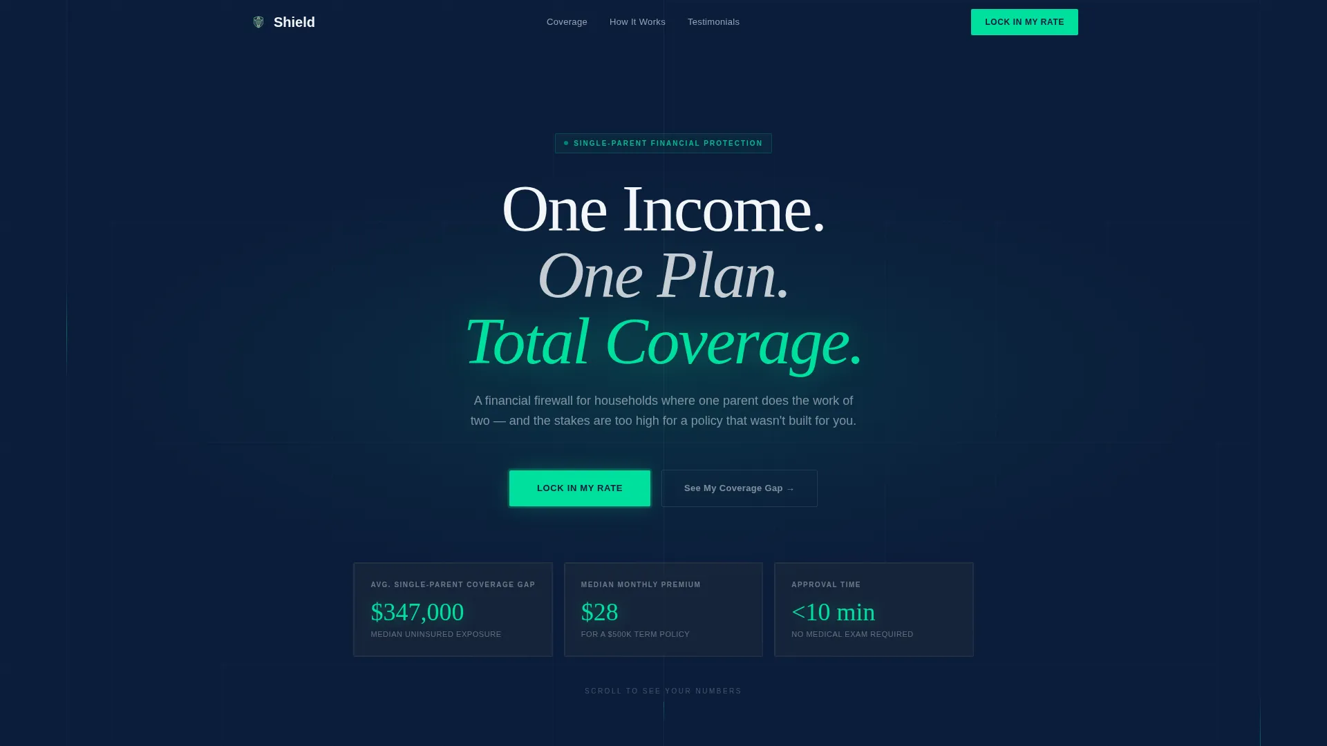 Precision Risk Insurance Landing Page Template