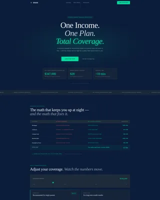 Precision Risk Insurance Landing Page Template