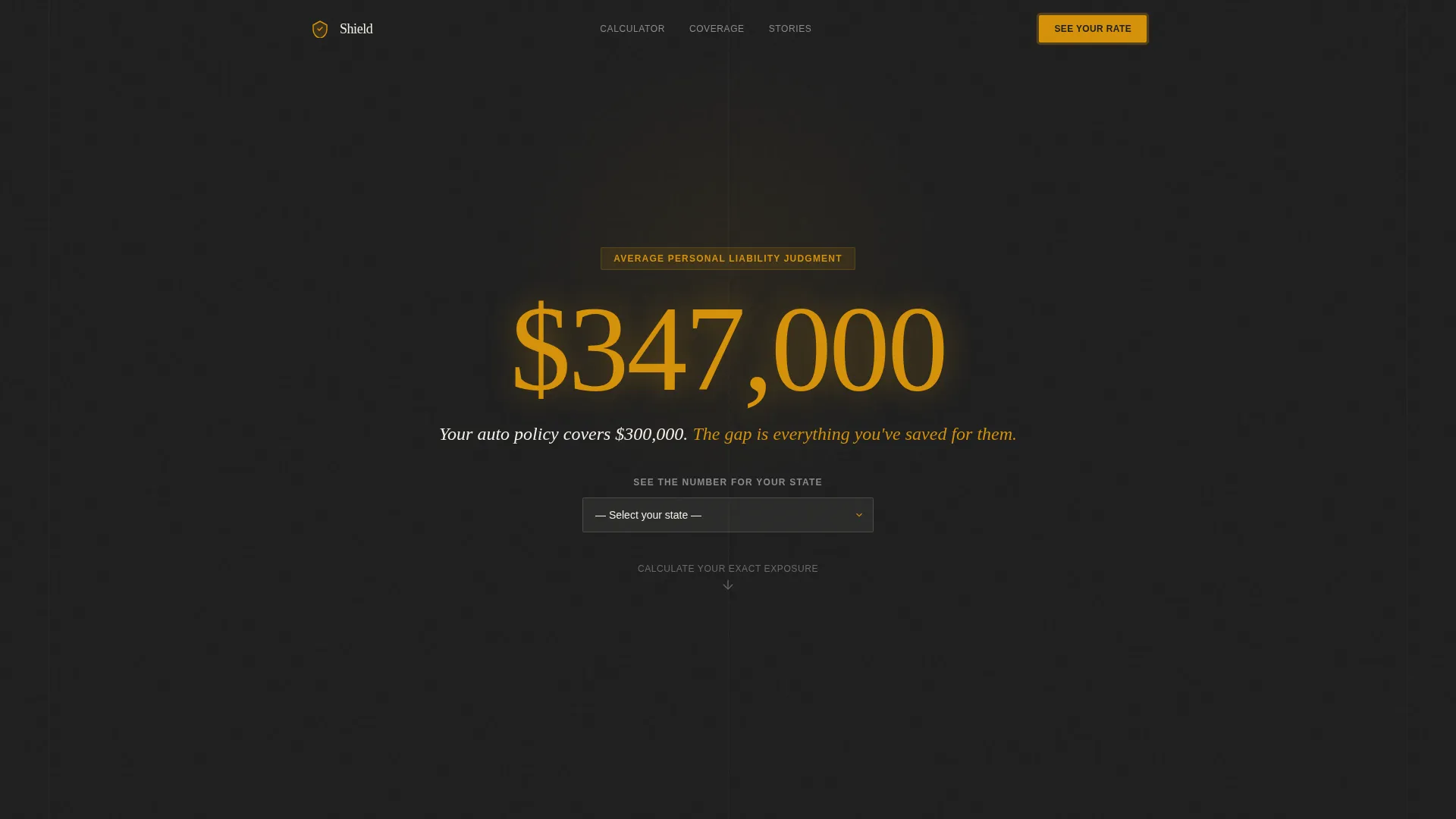 Single Parent Umbrella Insurance Landing Page Template