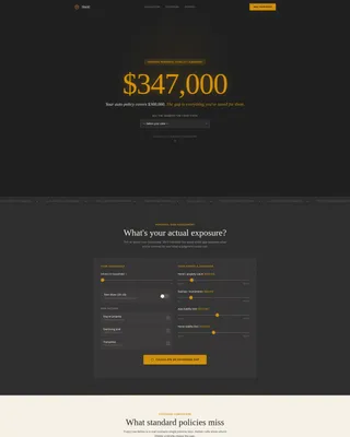 Single Parent Umbrella Insurance Landing Page Template