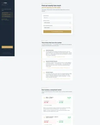 Small Business Tax Savings & Reduction Website Template