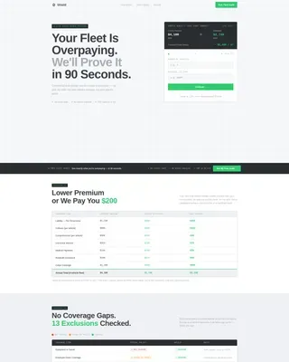 Small Business Owner Insurance Comparison Website Template