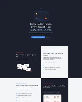 Business Credit Card Landing Page Template