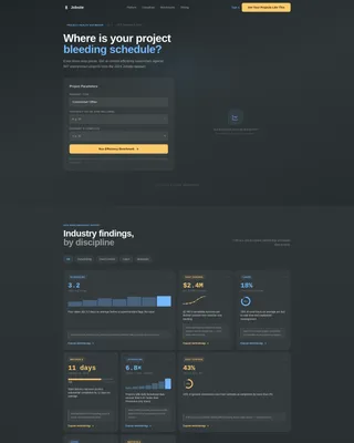 Construction Software & SaaS Cost Calculator Website Template