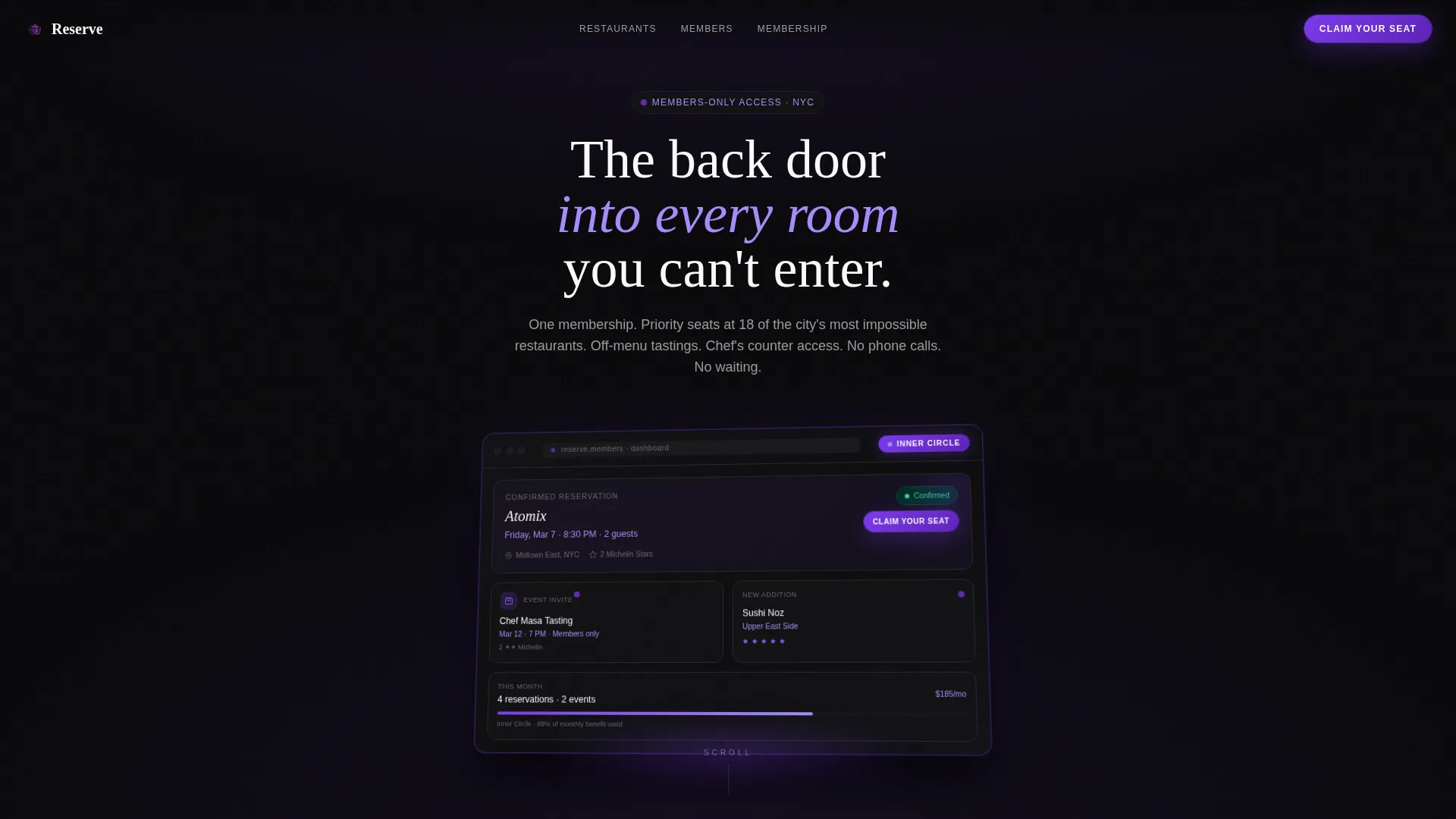 Restaurant Digital Presence Booking Website Template