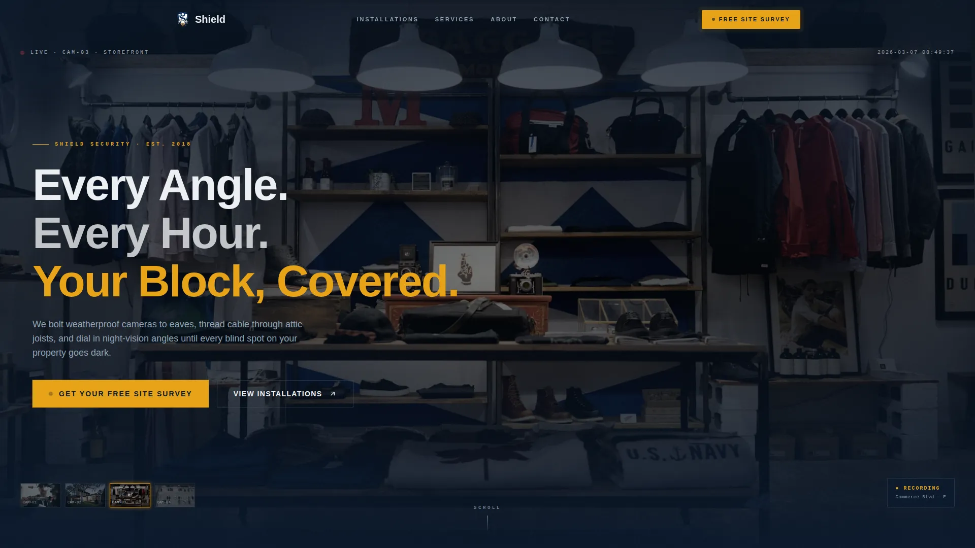 Home Security & Automation Booking Website Template