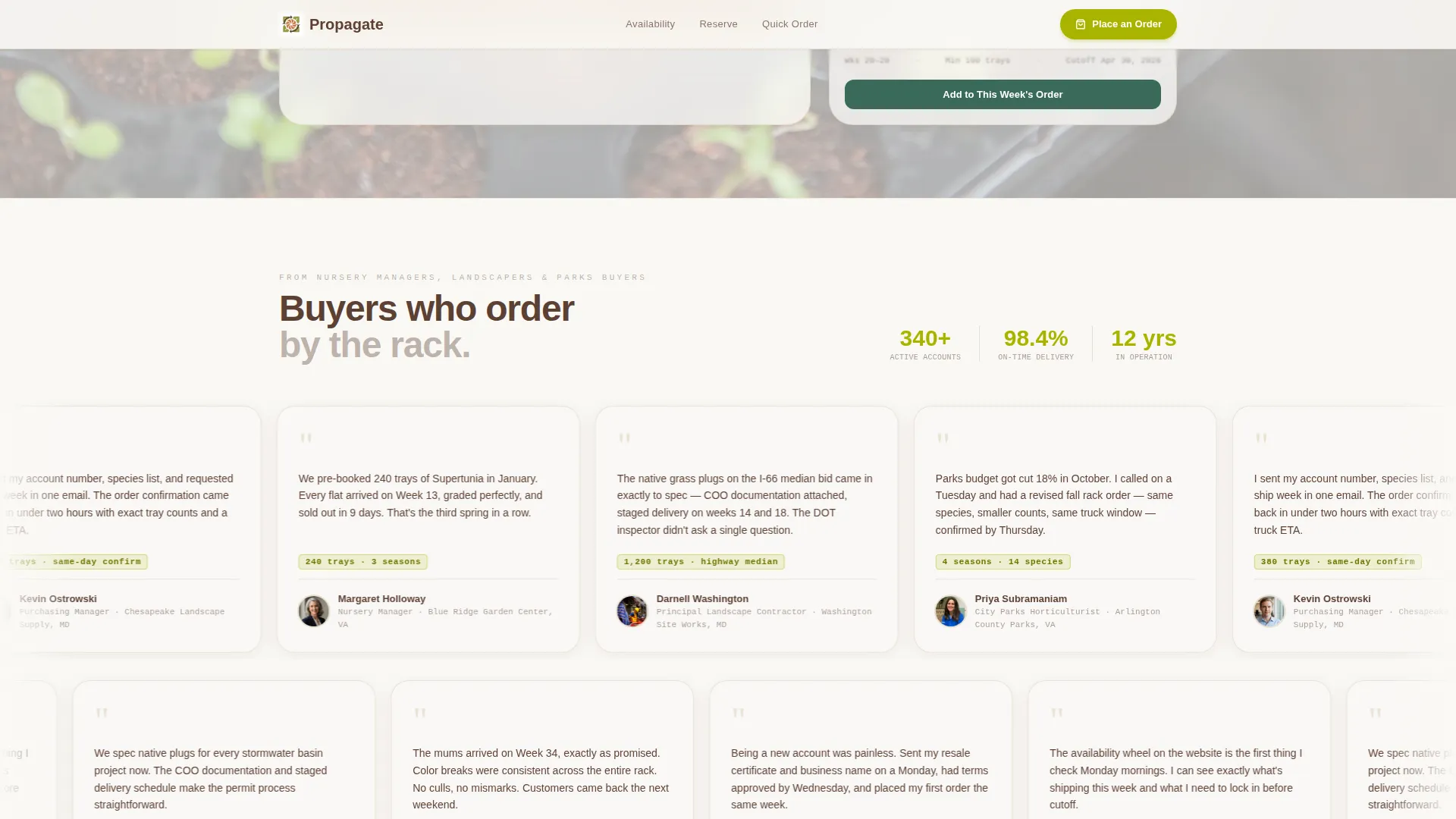 Nursery & Plant Farm Professional Website Template