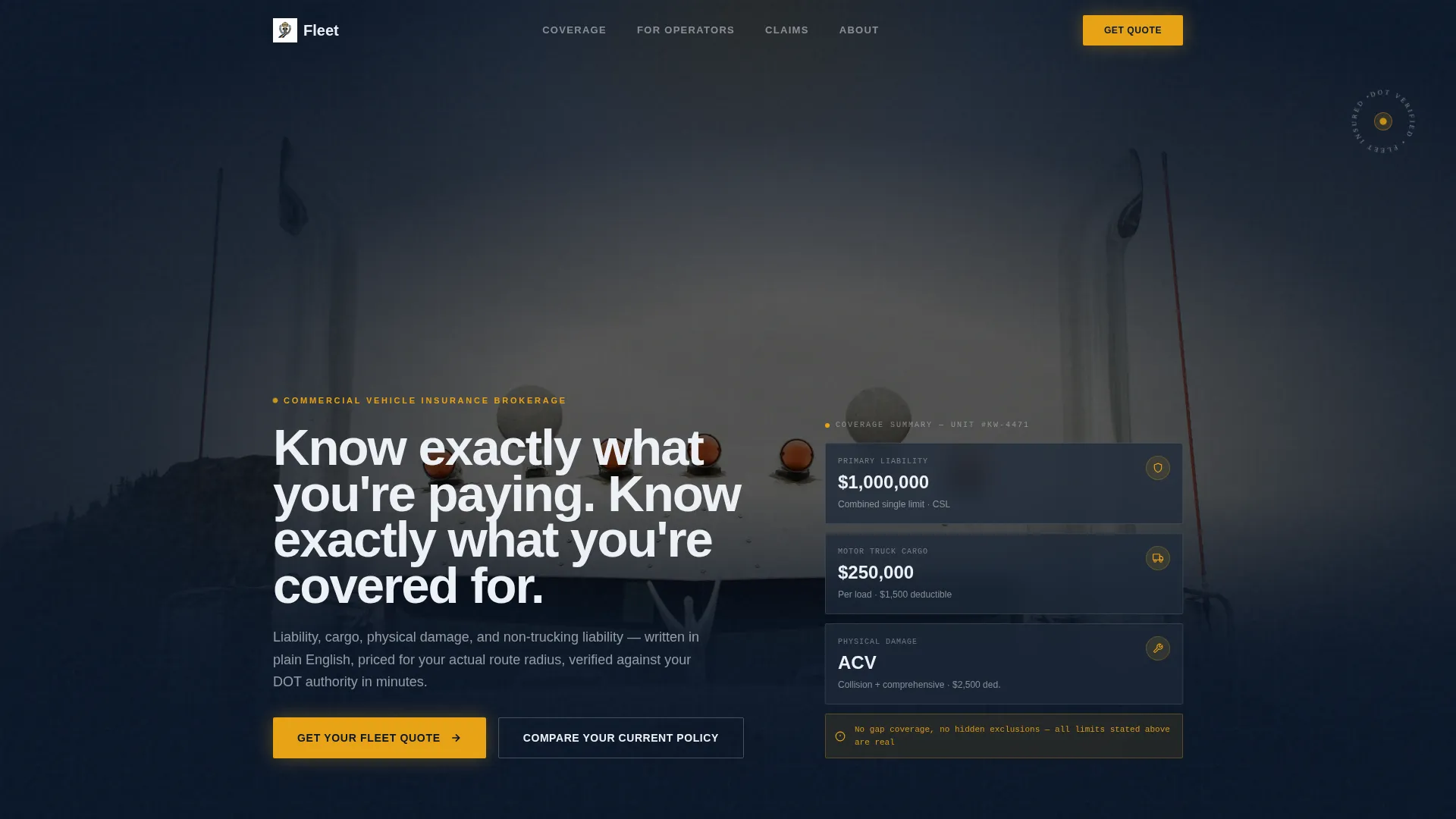 Vehicle Insurance & Finance Privacy Policy Website Template