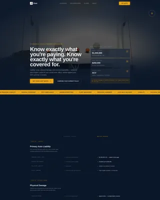 Vehicle Insurance & Finance Privacy Policy Website Template