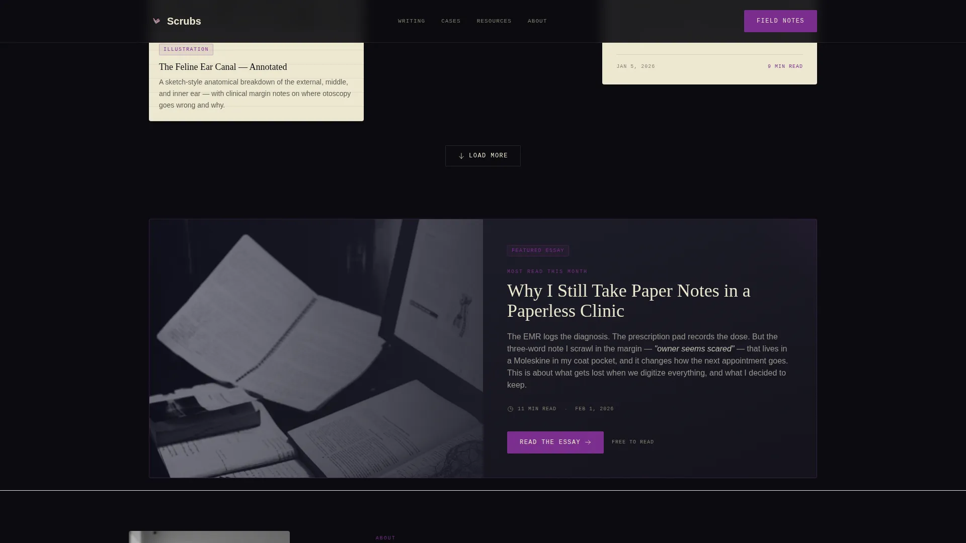 Veterinarian Profile Professional Website Template