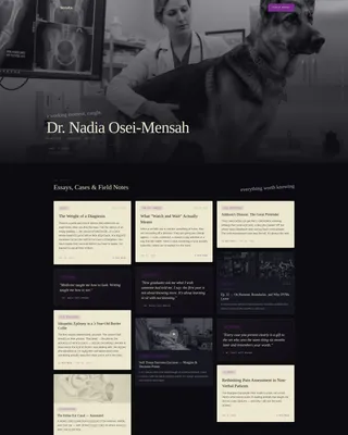 Veterinarian Profile Professional Website Template