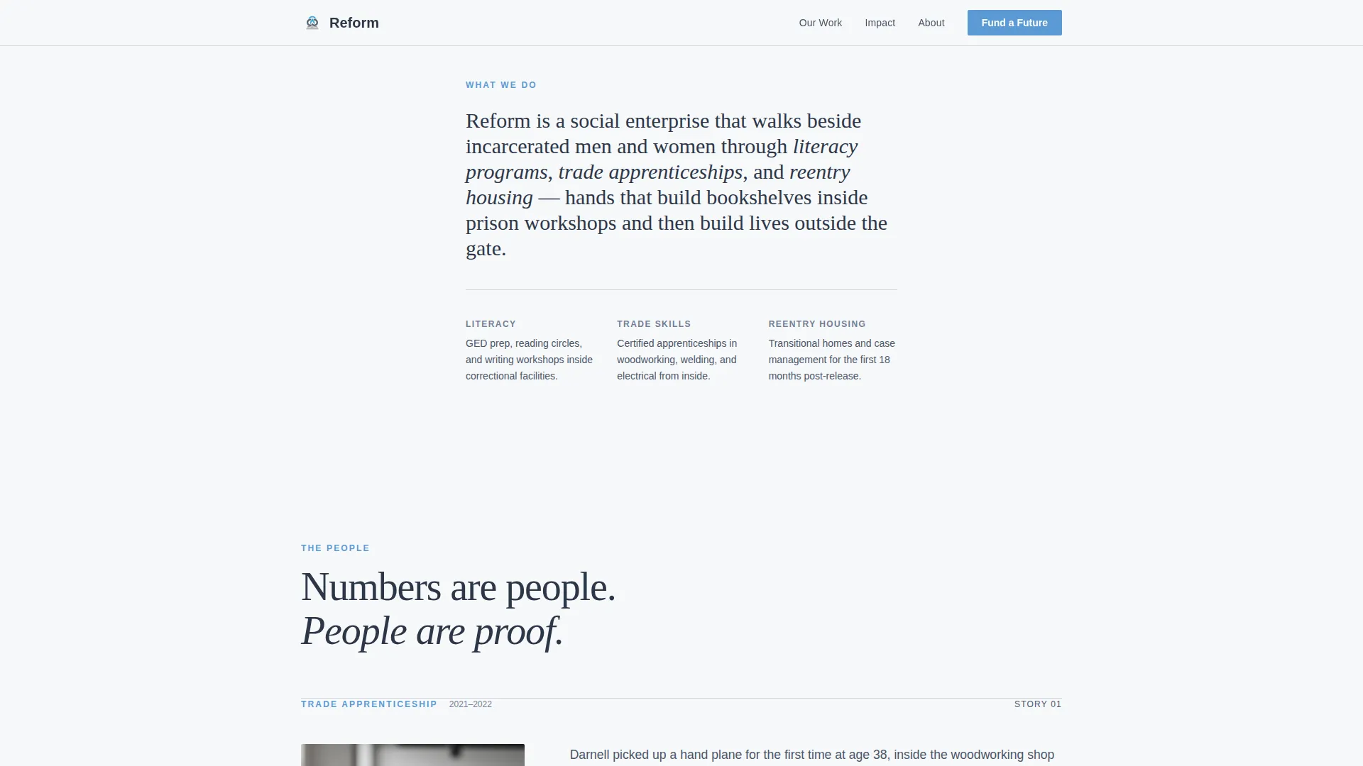Prison Reform Nonprofit Blog Website Template