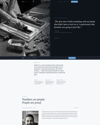 Prison Reform Nonprofit Blog Website Template