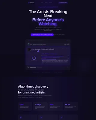 Music Digital Presence Reviews Website Template