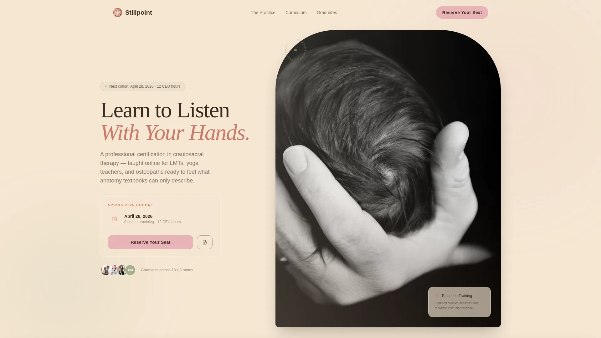 Wellness Modalities Booking Website Template
