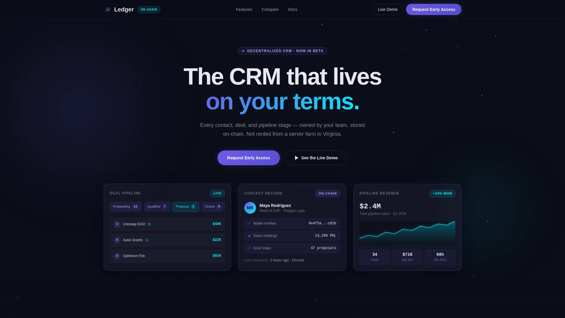 Decentralized Enterprise Software Professional Website Template