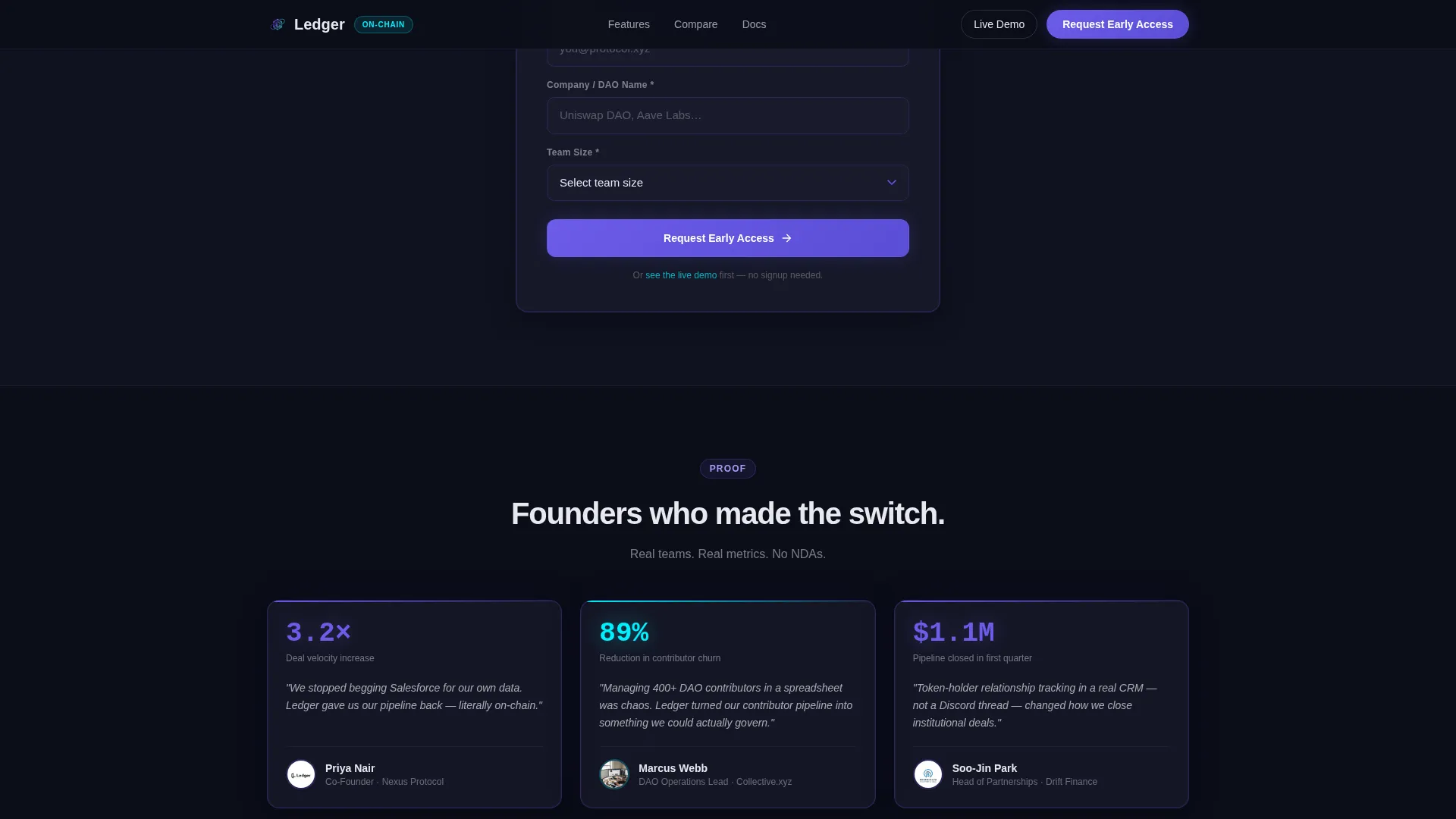Decentralized Enterprise Software Professional Website Template