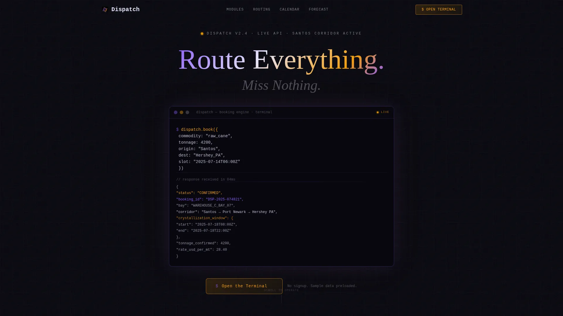 Sugar & Confectionery Vertical SaaS Booking Website Template
