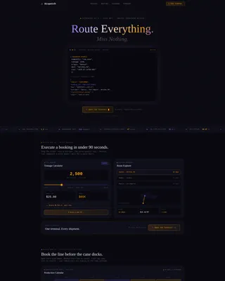 Sugar & Confectionery Vertical SaaS Booking Website Template