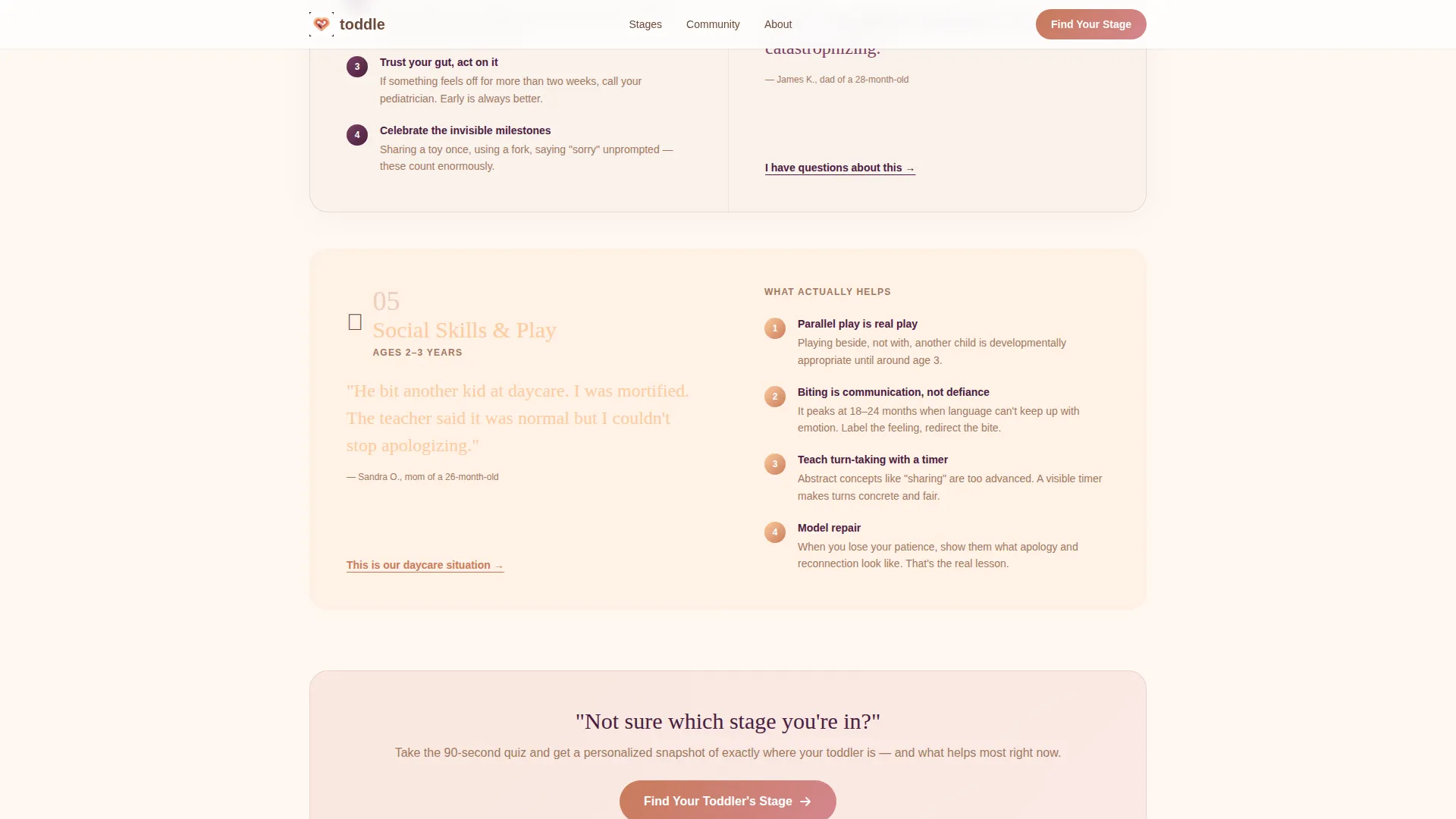 Toddler (1-3) Products & Reviews Website Template