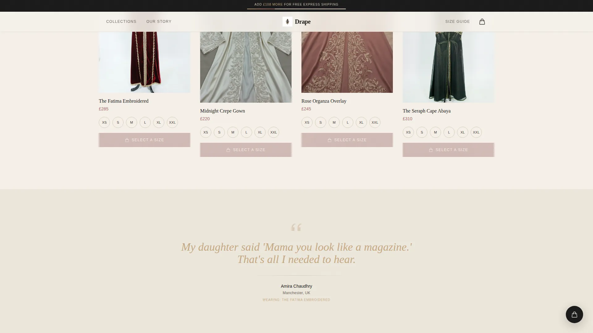 Middle Eastern Specialty Retail Blog Website Template