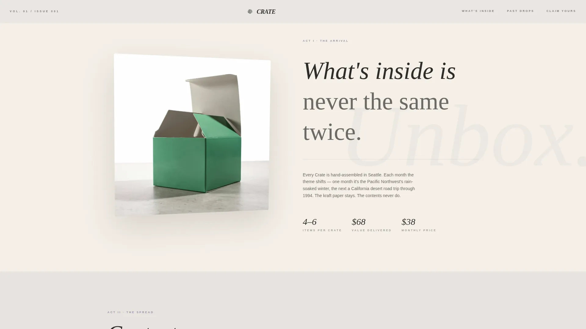 Grunge Fashion Pre-Launch Website Template