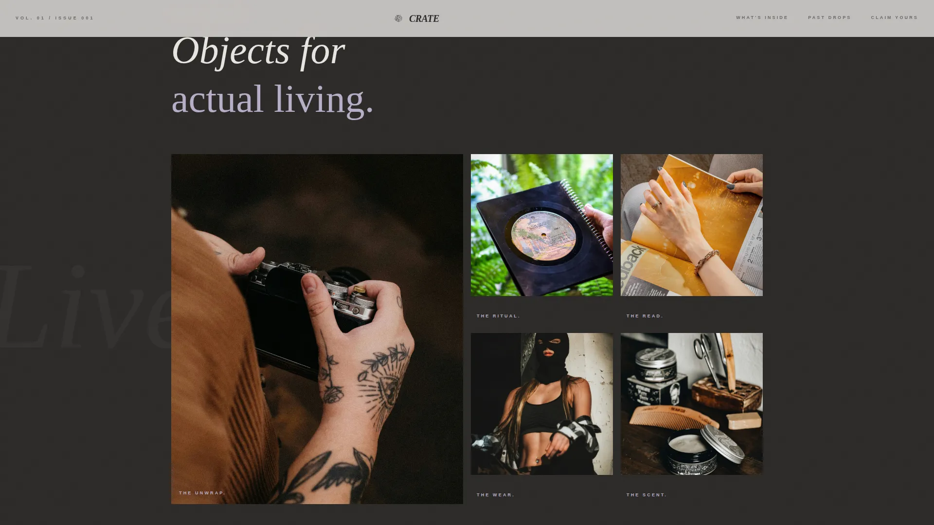 Grunge Fashion Pre-Launch Website Template