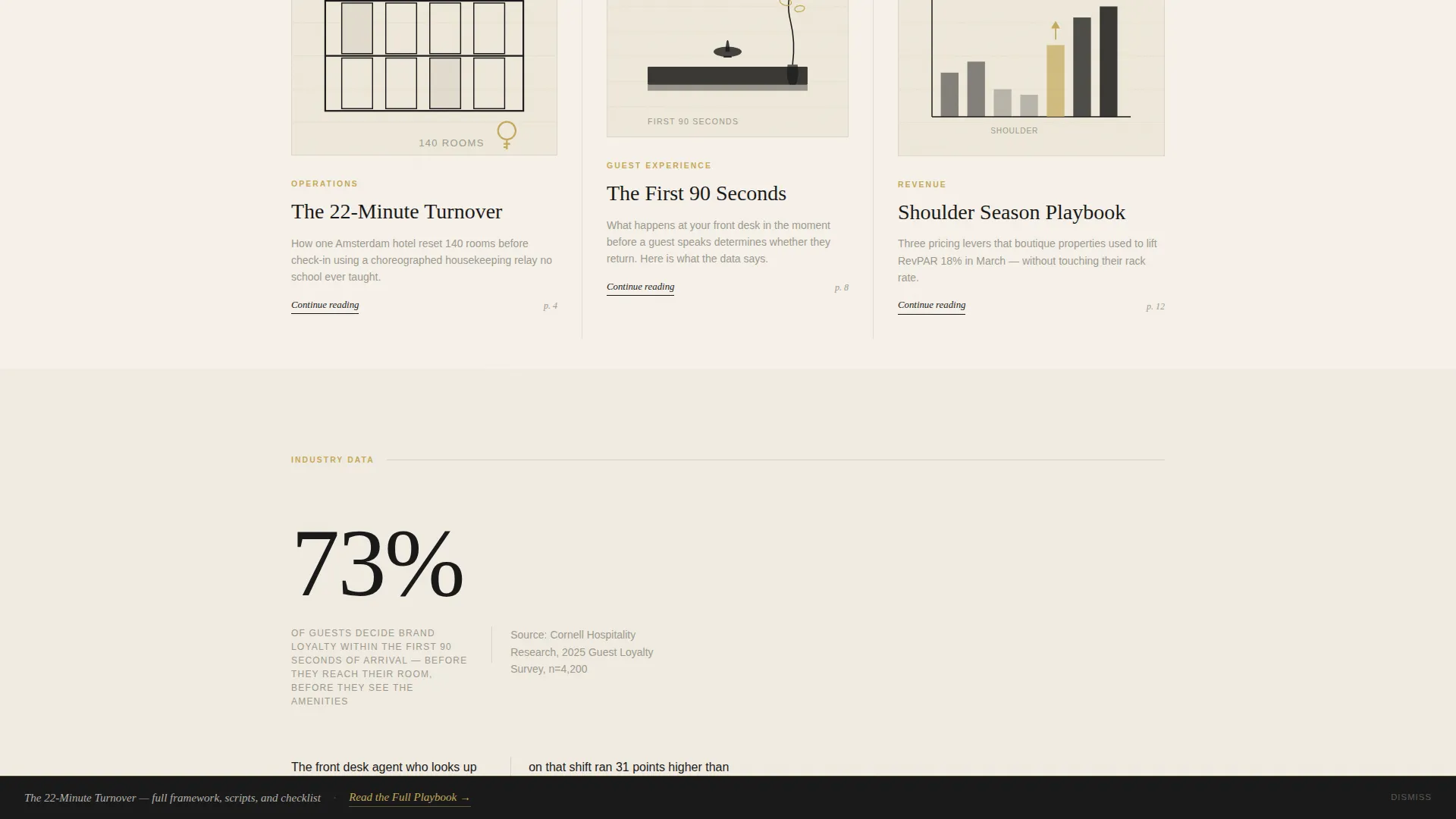 Hospitality Blog & Media Portfolio Website Template