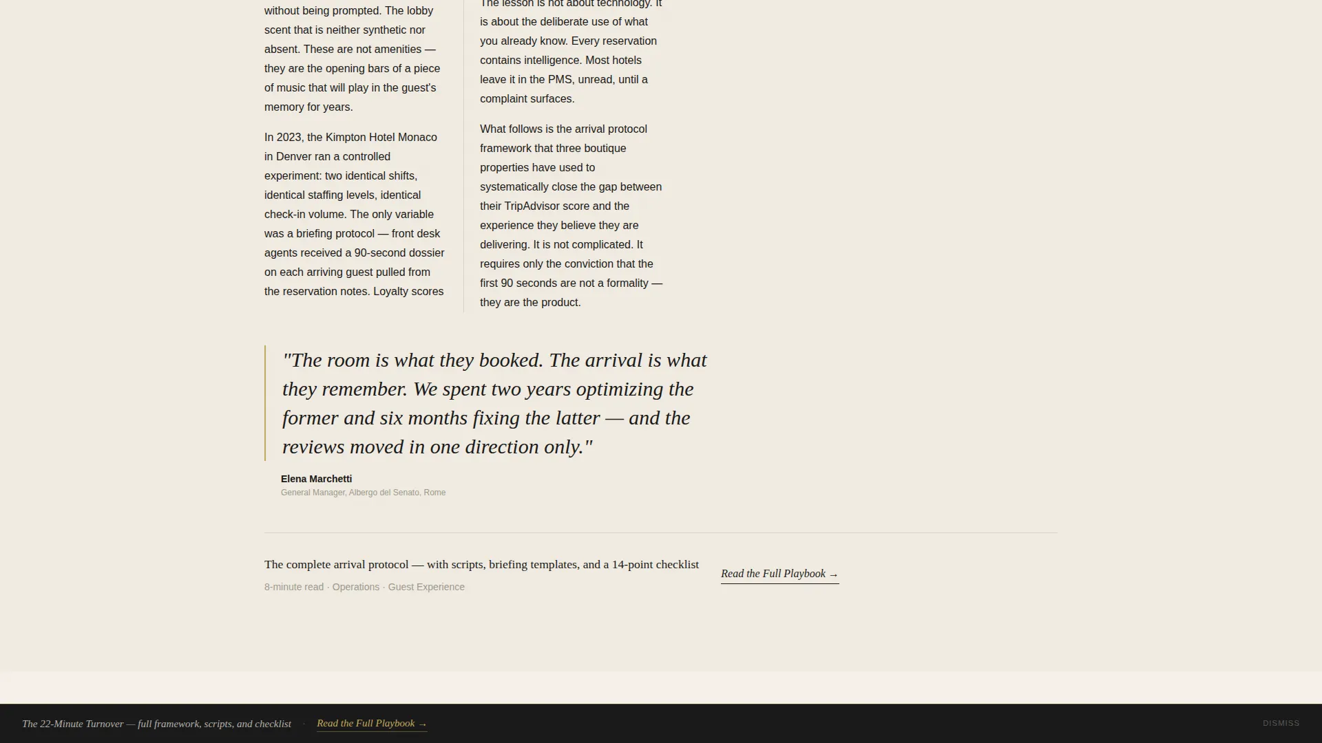 Hospitality Blog & Media Portfolio Website Template