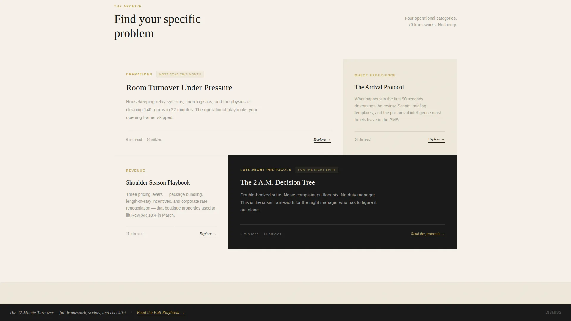 Hospitality Blog & Media Portfolio Website Template