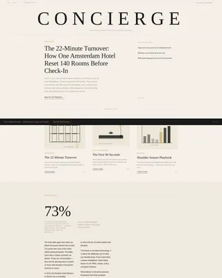 Hospitality Blog & Media Portfolio Website Template