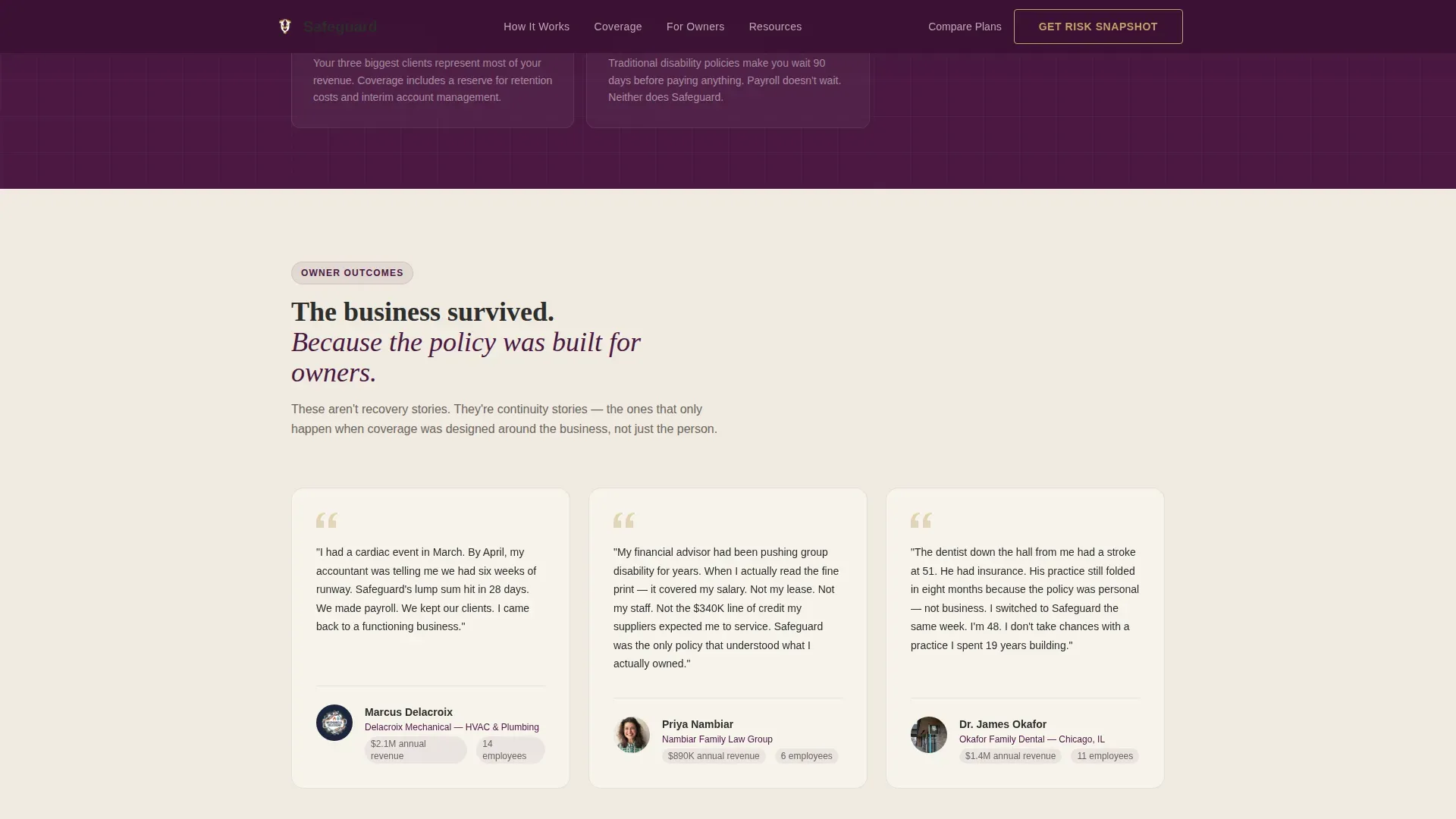 Advanced Small Business Owner Insurance Comparison Website Template