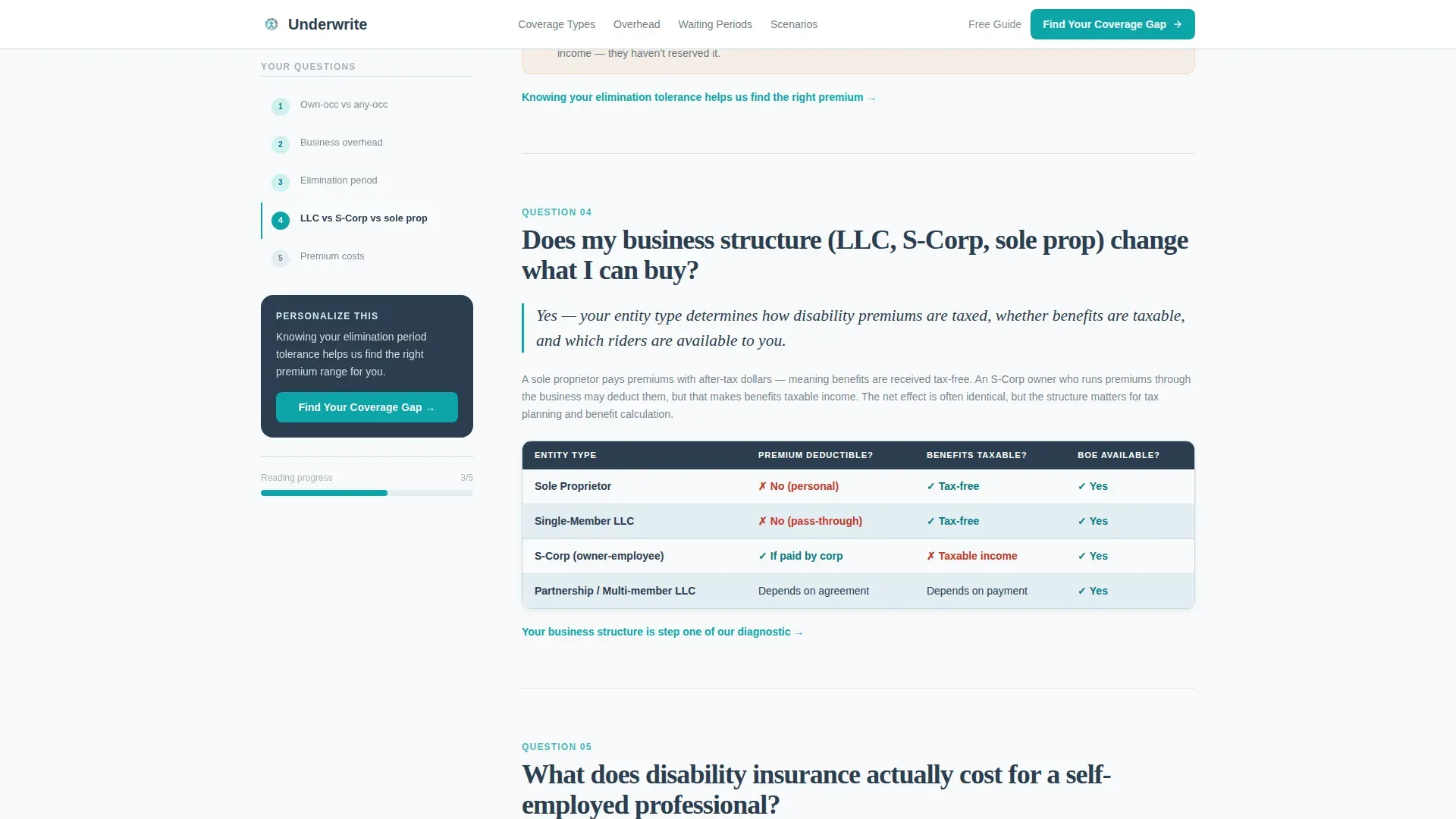 Advanced Small Business Owner Insurance FAQ & Common Questions Website Template