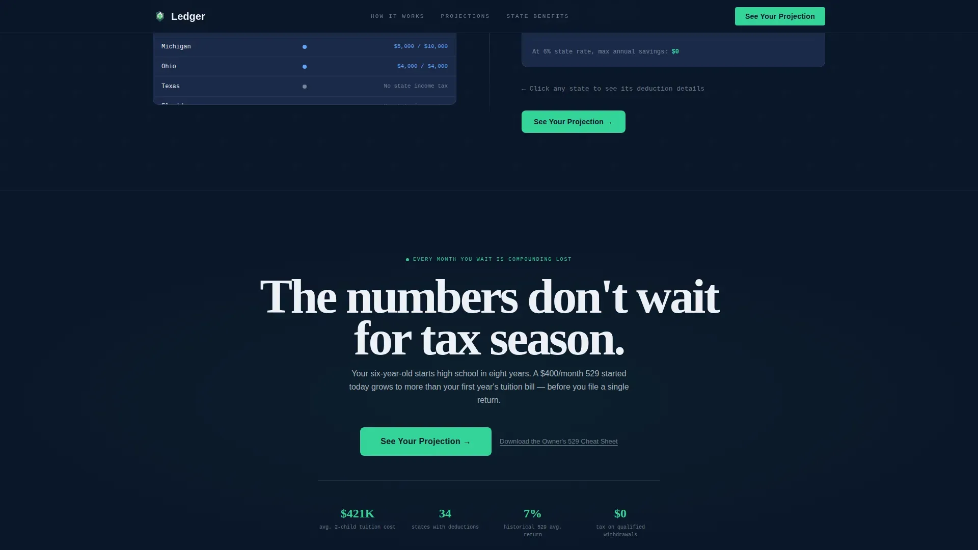 Smart 529 Savings Landing Page Template for Small Business Owners