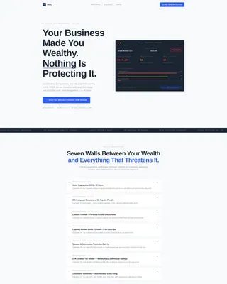 Investment Account Business Landing Page Template