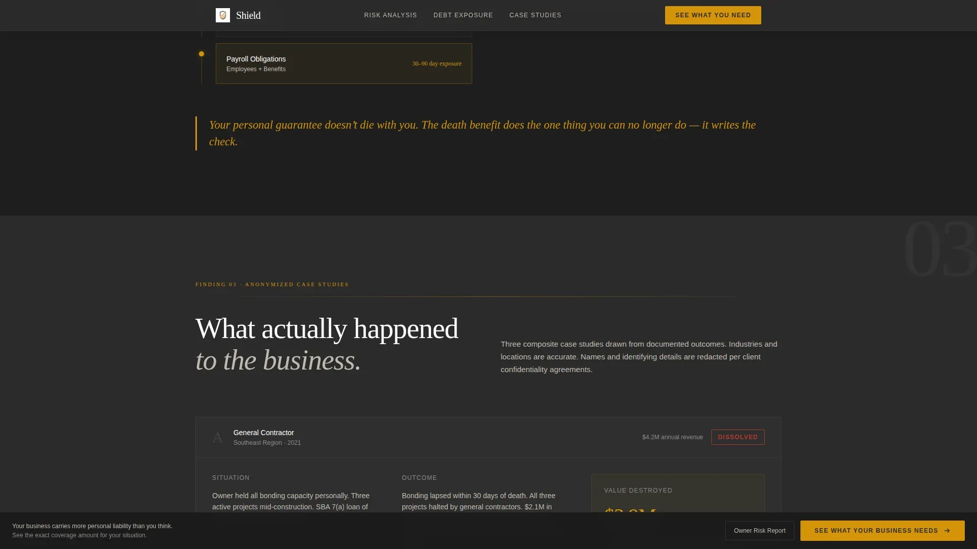 Specialist Small Business Owner Insurance Cost Estimator Website Template