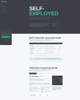 Mortgage Self-Employed Landing Page Template