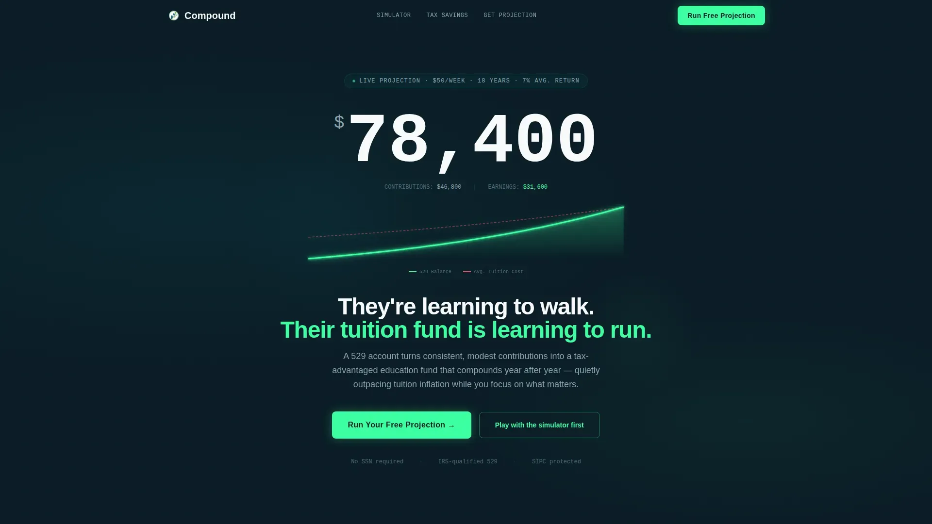 Smart Tax-Advantaged Education Savings Landing Page