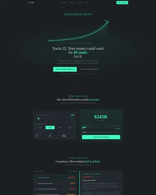 Student Finance Cost Calculator Website Template
