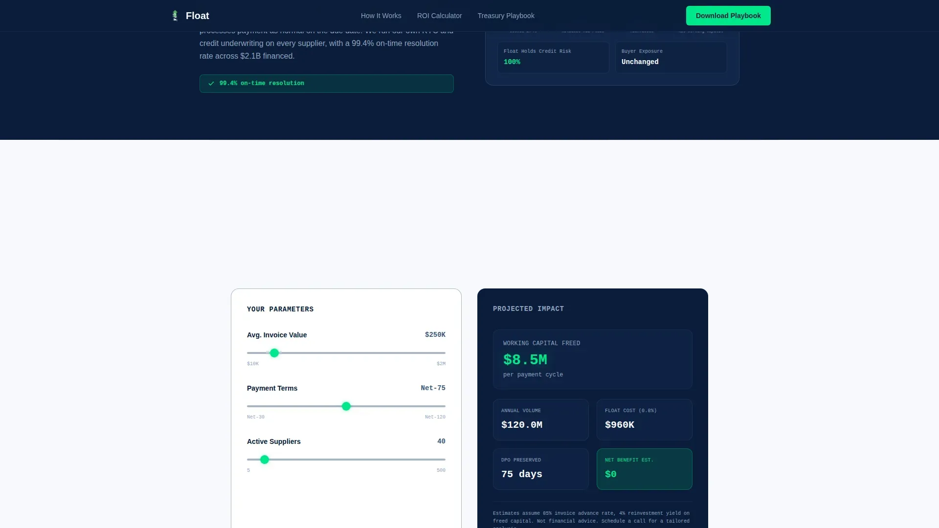Invoice Liquidity Landing Page Template