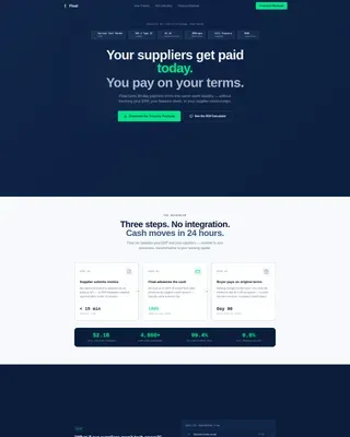 Invoice Liquidity Landing Page Template