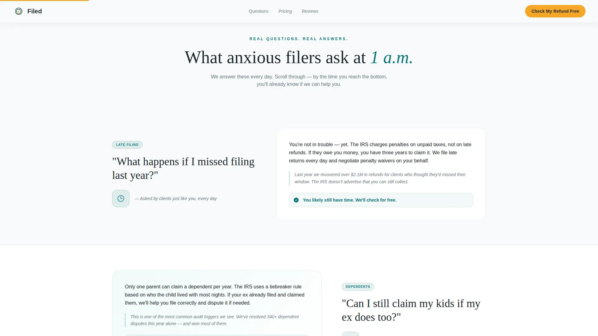 Maximum Refund Tax Preparation Landing Page Template