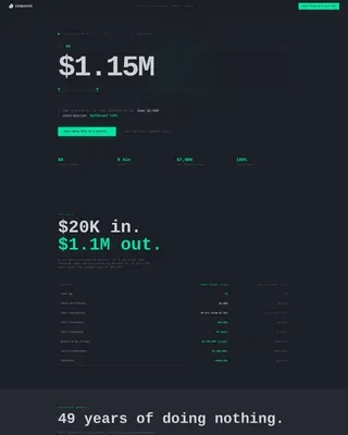 Precision Teen Retirement Account Landing Page Template