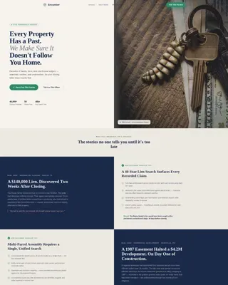 Title Insurance Landing Page Template for Real Estate