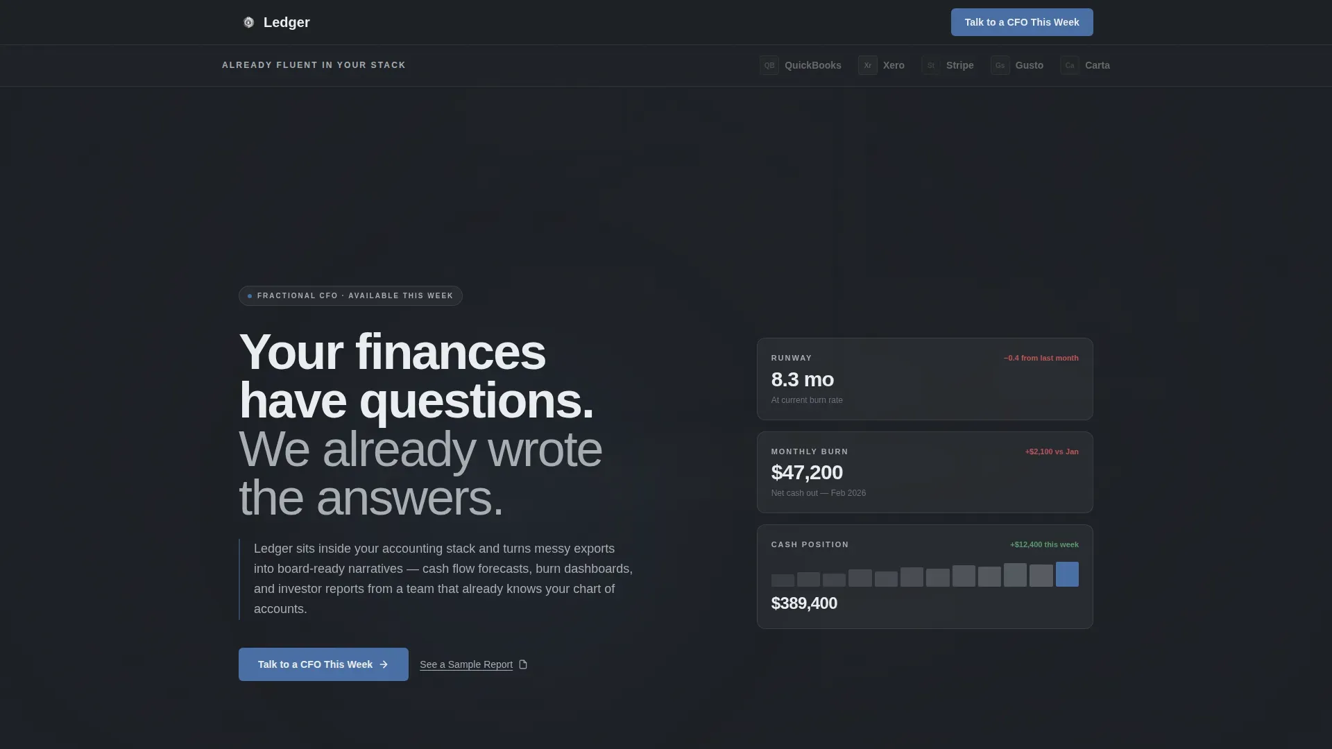 Board-Ready Virtual CFO Services Website Template